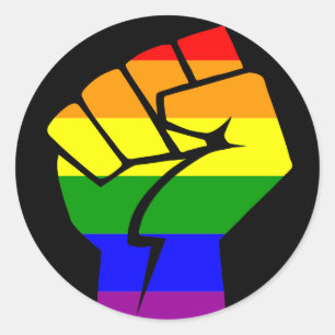 Gay Power Ronde Sticker