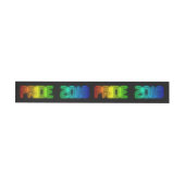Gay Pride 2018 Rainbow Flag LGBT Typografie Adreslabel Wikkel (Individueel)