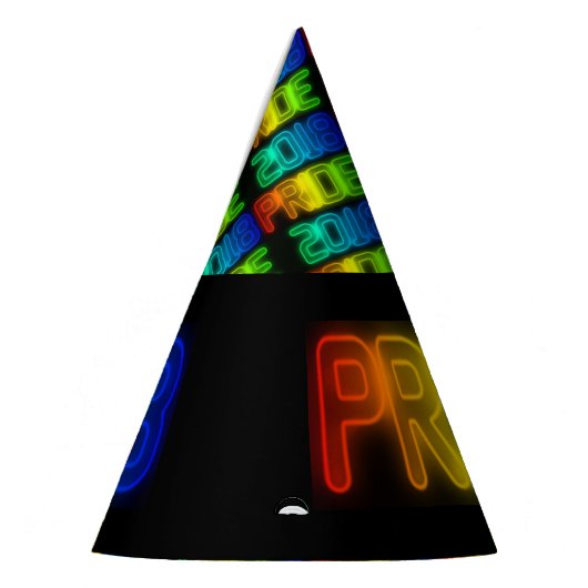 Gay Pride 2018 Rainbow Flag LGBT Typografie Feesthoedjes (Links)