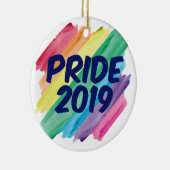 Gay Pride 2019 Keramisch Ornament (Rechts)