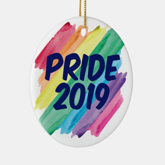 Gay Pride 2019 Keramisch Ornament (Rechts)