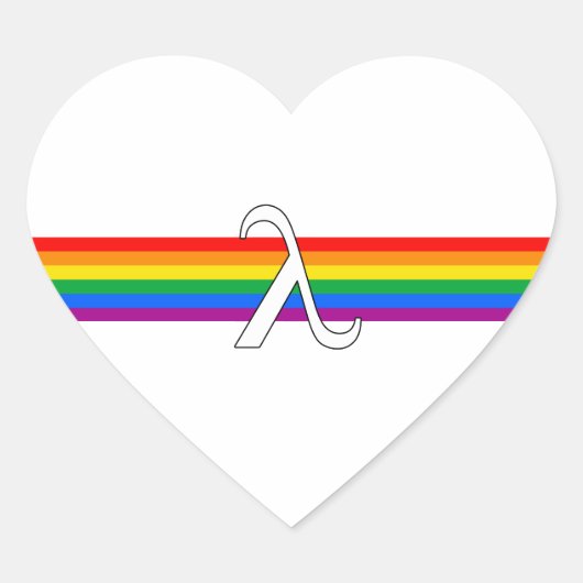 Gay Pride-activisme Hart Sticker (Voorkant)