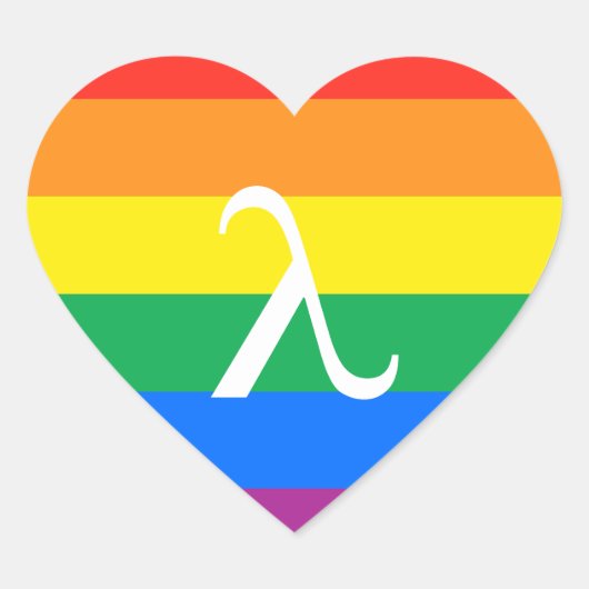 Gay Pride-activisme Hart Sticker (Voorkant)