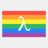 Gay Pride-activisme Rechthoekige Sticker (Voorkant)