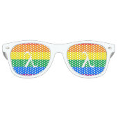 Gay Pride-activisme Retro Zonnebril (Voorkant)