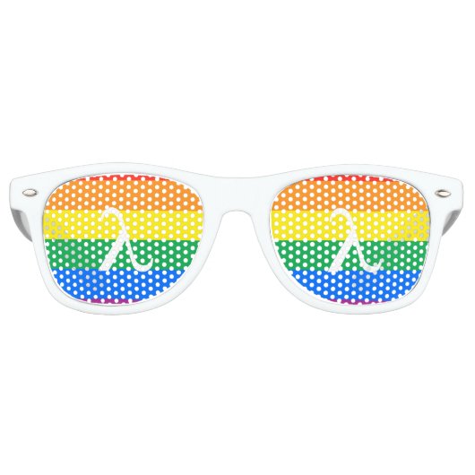Gay Pride-activisme Retro Zonnebril (Voorkant)