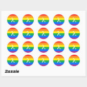 Gay Pride-activisme Ronde Sticker (Vel)