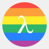 Gay Pride-activisme Ronde Sticker (Voorkant)