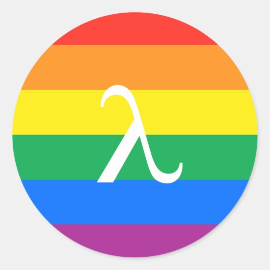 Gay Pride-activisme Ronde Sticker (Voorkant)