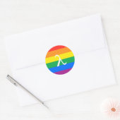 Gay Pride-activisme Ronde Sticker (Envelop)
