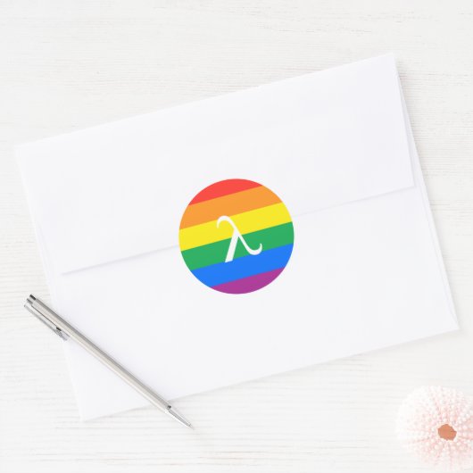Gay Pride-activisme Ronde Sticker (Envelop)
