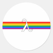 Gay Pride-activisme Ronde Sticker (Voorkant)