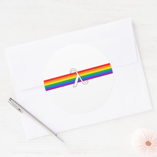 Gay Pride-activisme Ronde Sticker (Envelop)