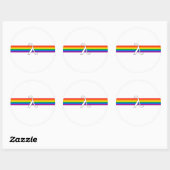 Gay Pride-activisme Ronde Sticker (Vel)