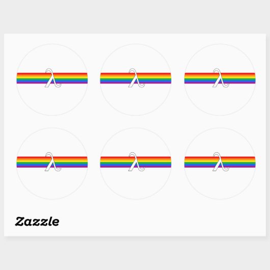 Gay Pride-activisme Ronde Sticker (Vel)
