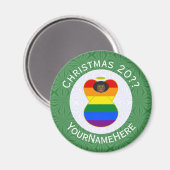 Gay Pride Afrikaanse engel kerst vlag personaliser Magneet (Voorkant / Achterkant)