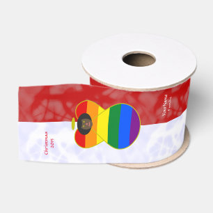 Gay Pride Afrikaanse engel vlag rood wit personali Grosgrain Lint