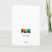 Gay Pride Alle Gelegenheid, 5"x 7"Gevouwen Kaart (Achterkant)