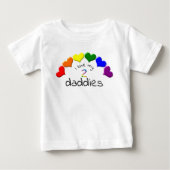 Gay Pride Baby ik hou van mijn 2-daddies regenboog (Voorkant)