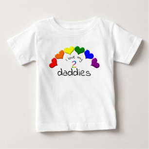 Gay Pride Baby ik hou van mijn 2-daddies regenboog