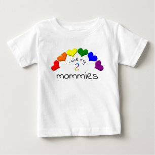Gay Pride Baby ik hou van mijn 2-mama regenbooghar