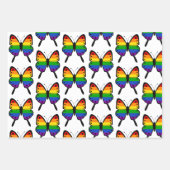 Gay Pride ballon, octopus vlinder regenboog Inpakpapier Vel (Voorkant 2)