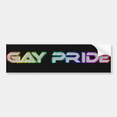 Gay Pride Banner Bumpersticker (Voorkant)
