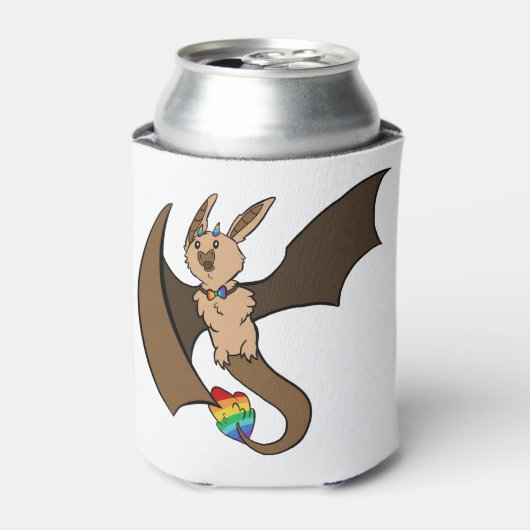Gay Pride Bat Dragon Blikjeskoeler (Blikje Voorkant)
