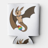 Gay Pride Bat Dragon Blikjeskoeler (Voorkant)