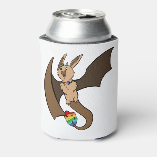Gay Pride Bat Dragon Blikjeskoeler (Blikje Achterkant)