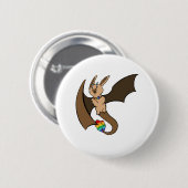 Gay Pride Bat Dragon Ronde Button 5,7 Cm (Voorkant /achterkant)