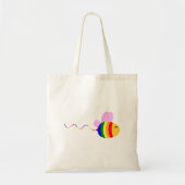 Gay Pride Bee Tote Bag (Voorkant)