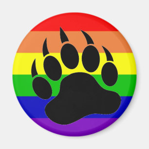 Gay Pride Beer Paw Magneet