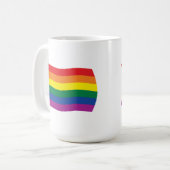 Gay Pride Beweging Vlag Mok (Voorkant links)