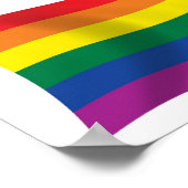 Gay Pride Beweging Vlag Poster Print (Hoek)