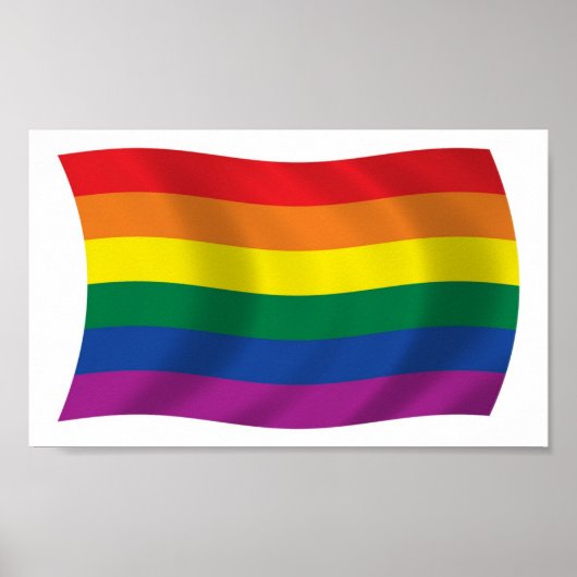 Gay Pride Beweging Vlag Poster Print (Voorkant)