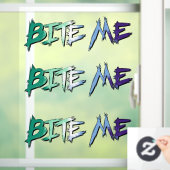 Gay Pride Bite Me Raamsticker (Huis)