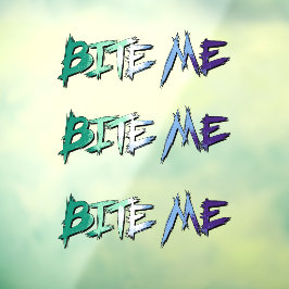 Gay Pride Bite Me Raamsticker