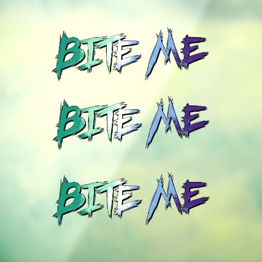 Gay Pride Bite Me Raamsticker (Vel 3)