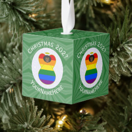 Gay Pride Black Angel Flag Kerstmis Gepersonalisee Decoratie