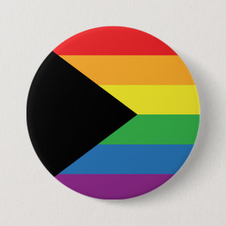 Gay Pride - BLM Gay Pride Flag - Regenboogstreep Ronde Button 7,6 Cm