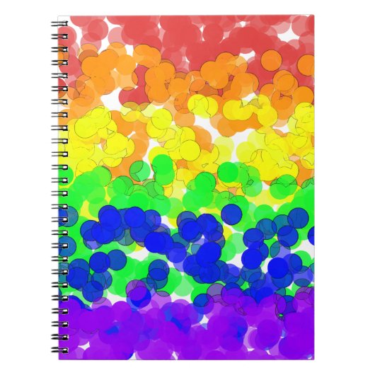 Gay Pride Bokeh Flag Notitieboek (Voorkant)