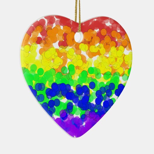 Gay Pride Bokeh Flag ornament (Rechts)