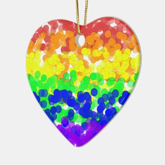 Gay Pride Bokeh Flag ornament (Links)