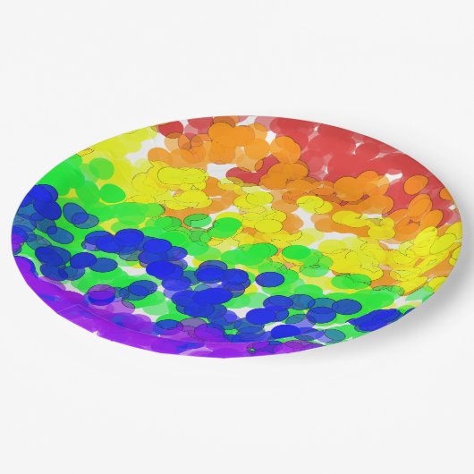 Gay Pride Bokeh Flag papier bord (Gekanteld)