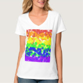Gay Pride Bokeh Flag T-shirt (Voorkant)