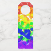 Gay Pride Bokeh Vlag Flessenhanger (Achterkant)