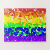 Gay Pride Bokeh Vlag Legpuzzel (Horizontaal)