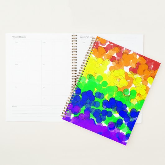 Gay Pride Bokeh Vlag Planner (Display)
