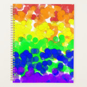 Gay Pride Bokeh Vlag Planner (Voorkant)
